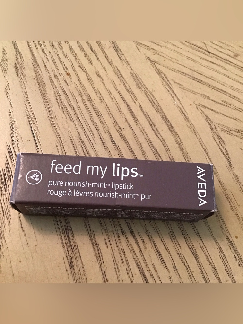 AVEDA feed my lips nourish-mint lipstick #11 bronzed pecan discontinued